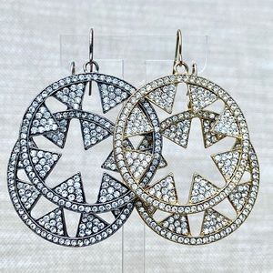 2 Sets - Marlyn Schiff Crystal Fashion Earrings